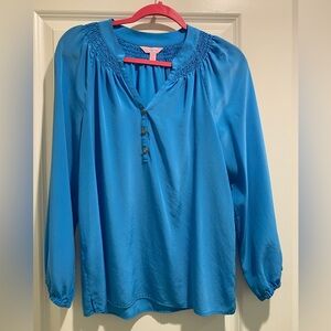 LILLY PULITZER Elsa Top BLUE Size Small